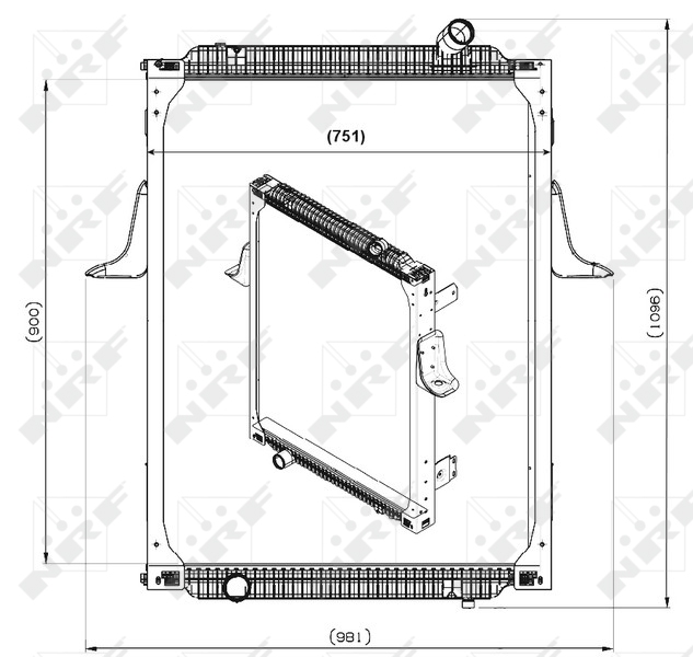 Radiator, racire motor 539700 NRF