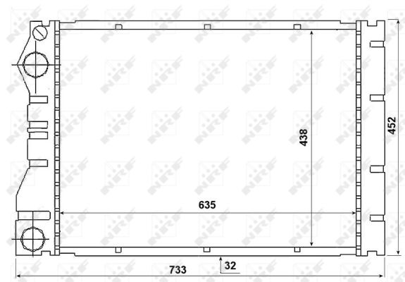 Radiator, racire motor 53975 NRF