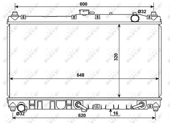 Radiator, racire motor 53977 NRF