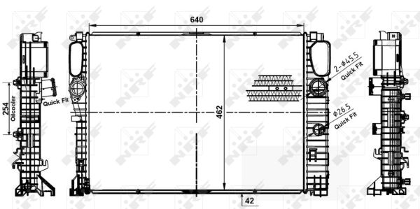 Radiator, racire motor 53979 NRF