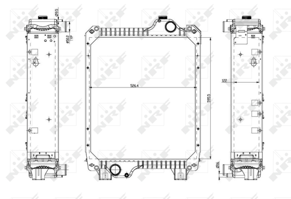 Radiator, racire motor 54079 NRF