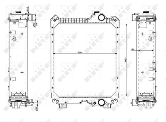 Radiator, racire motor 54082 NRF