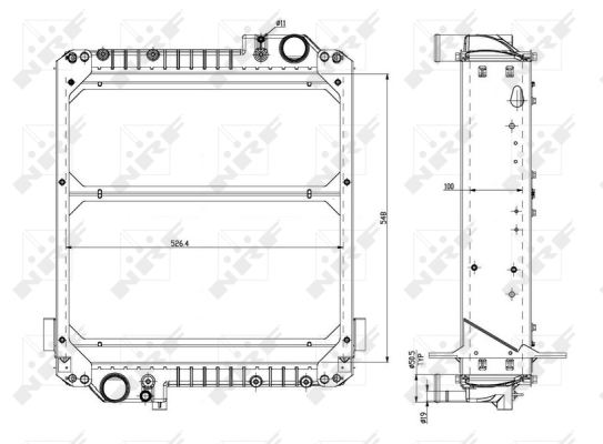 Radiator, racire motor 54085 NRF