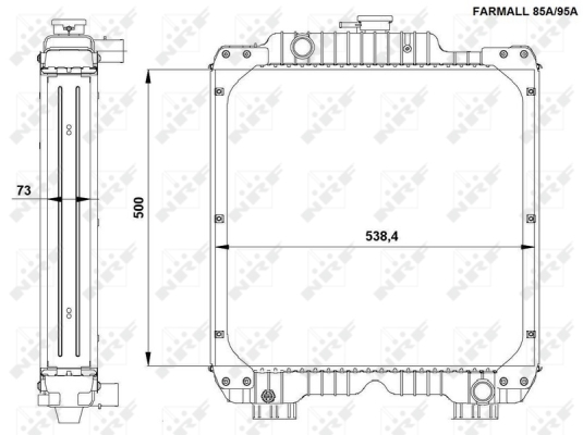 Radiator, racire motor 54092 NRF