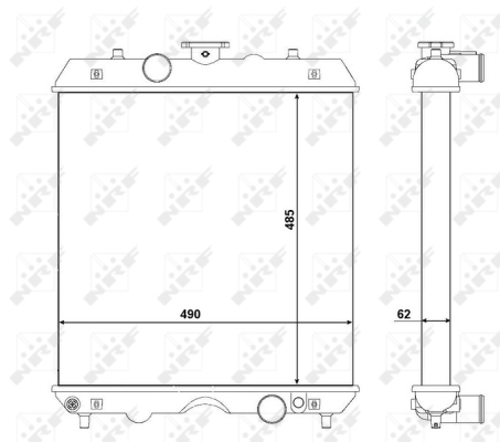 Radiator, racire motor 54102 NRF