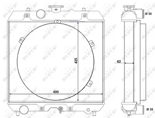 Radiator, racire motor 54103 NRF