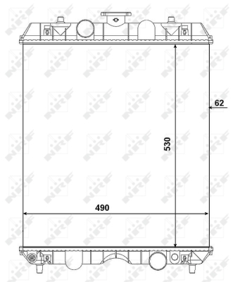 Radiator, racire motor 54106 NRF