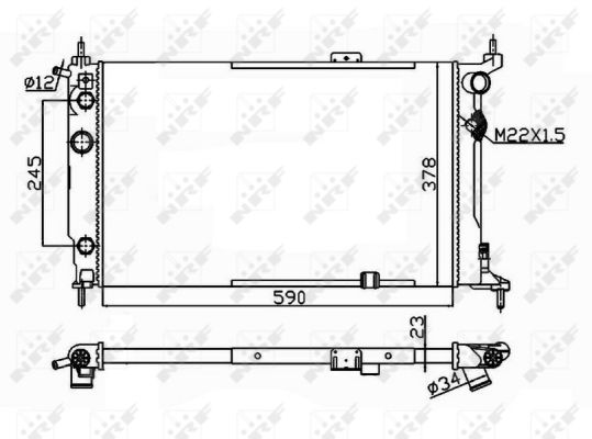 Radiator, racire motor 54201 NRF