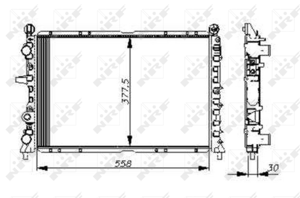 Radiator, racire motor 54502 NRF