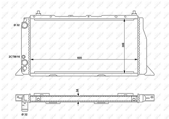 Radiator, racire motor 54603 NRF