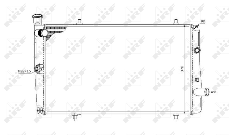 Radiator, racire motor 54669 NRF