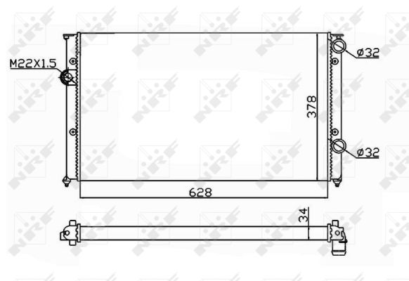 Radiator, racire motor 54693 NRF