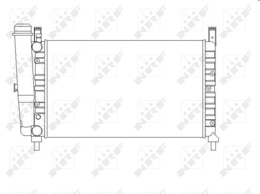 Radiator, racire motor 54701 NRF