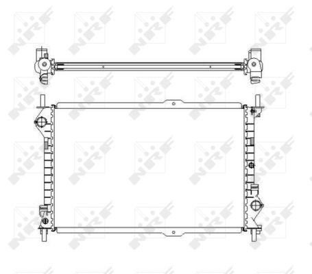 Radiator, racire motor 54755 NRF