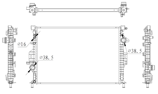 Radiator, racire motor 550006 NRF