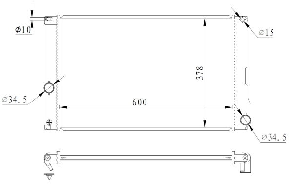 Radiator, racire motor 550008 NRF