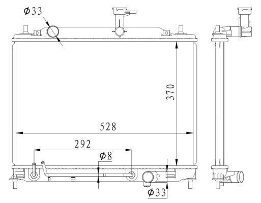 Radiator, racire motor 550015 NRF