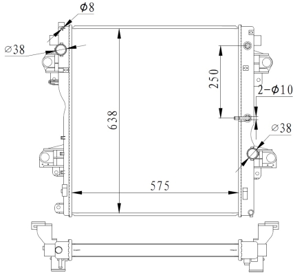 Radiator, racire motor 550018 NRF