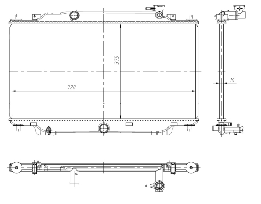 Radiator, racire motor 550024 NRF