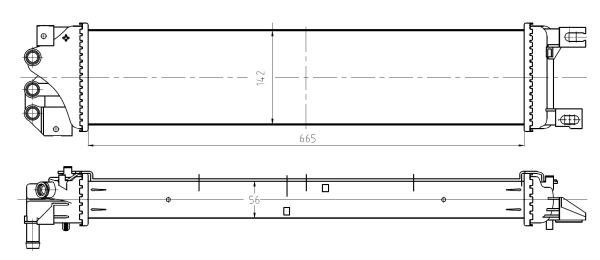 Radiator, racire motor 550026 NRF