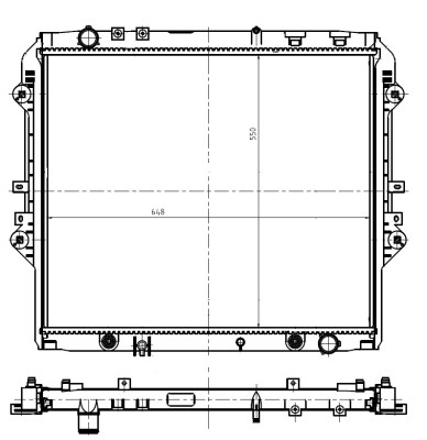 Radiator, racire motor 550032 NRF