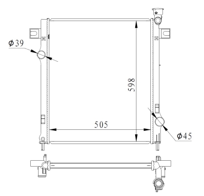 Radiator, racire motor 550037 NRF