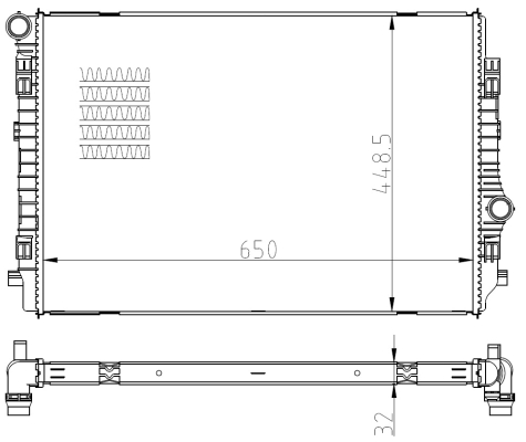 Radiator, racire motor 550081 NRF