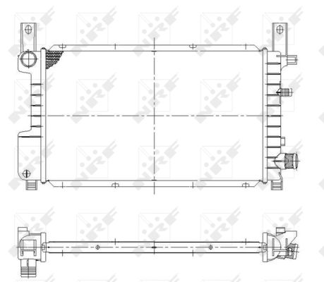 Radiator, racire motor 55314 NRF