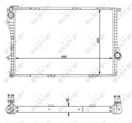 Radiator, racire motor 55322 NRF