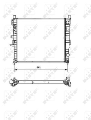 Radiator, racire motor 55335 NRF