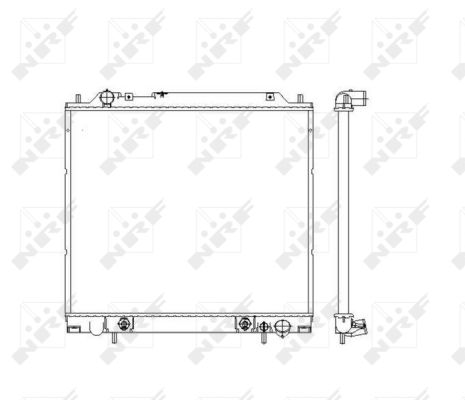 Radiator, racire motor 55343 NRF