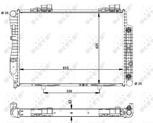 Radiator, racire motor 55345 NRF