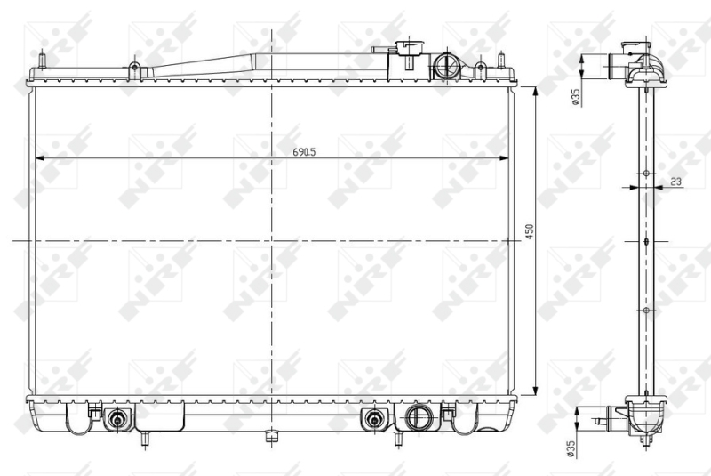 Radiator, racire motor 56084 NRF