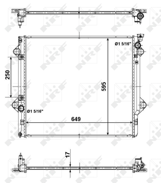 Radiator, racire motor 56104 NRF