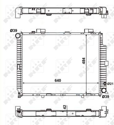 Radiator, racire motor 56139 NRF