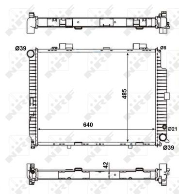 Radiator, racire motor 56140 NRF