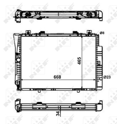 Radiator, racire motor 56142 NRF