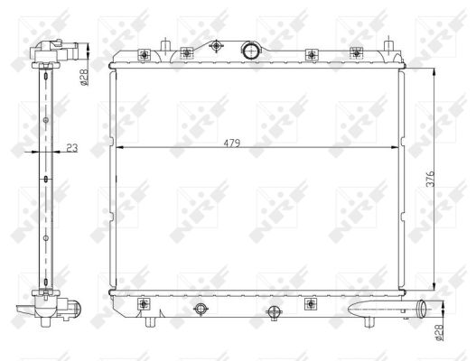 Radiator, racire motor 56147 NRF