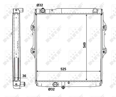 Radiator, racire motor 56152 NRF