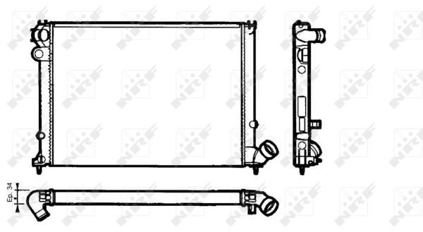 Radiator, racire motor 58076 NRF