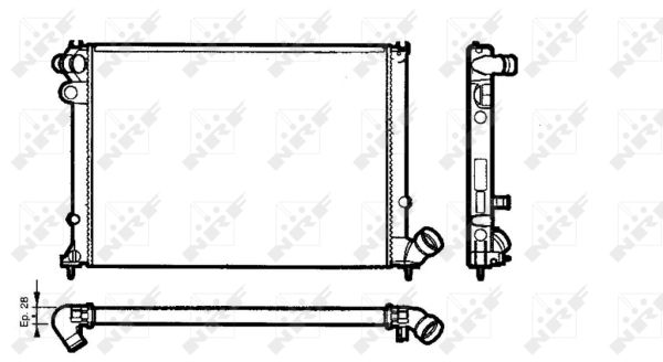 Radiator, racire motor 58077 NRF