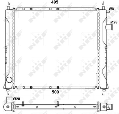 Radiator, racire motor 58107A NRF