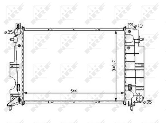 Radiator, racire motor 58108 NRF