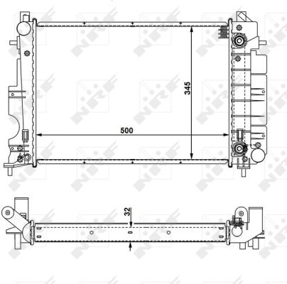 Radiator, racire motor 58109 NRF