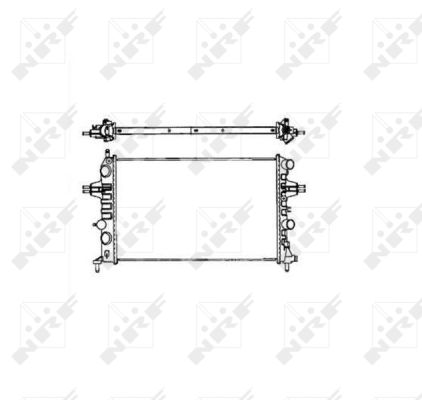 Radiator, racire motor 58176 NRF