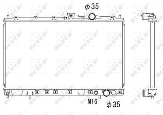 Radiator, racire motor 58182 NRF