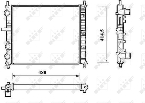 Radiator, racire motor 58191 NRF