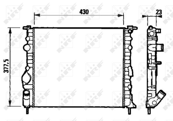 Radiator, racire motor 58192 NRF