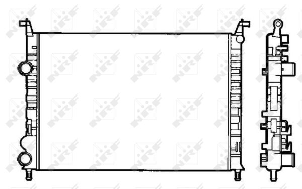 Radiator, racire motor 58195 NRF