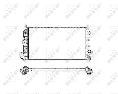 Radiator, racire motor 58205 NRF